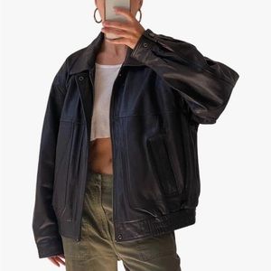 Women’s Black Leather Jacket